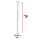 TORNILLO ACERO GALVANIZADO TIPO MÁQUINA, 5/16X4-1/2" POR PIEZA