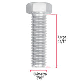 TORNILLO TIPO MAQUINA 7/16X1 1/2 FIERO, BOLSA C/50
