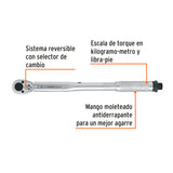 TORQUMMETRO DE TRUENO, DOS LECTURAS, CUADRO 3/8', TRUPER