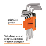 JUEGO DE 7 PIEZAS LLAVES TORX CORTAS