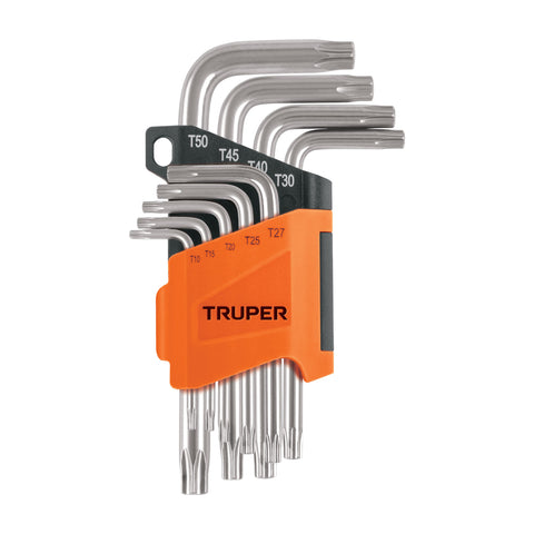 JGO 9 LLAVE TORX 'L' T10-T50 EST/PLAST