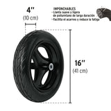 CARRETILLA CONCHA PLASTICA 6 FT3 IMPONCHABLE B/MADERA,TRUPER
