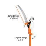CORTADOR RAMAS ALTAS C/MANGO ALUMINIO 8'