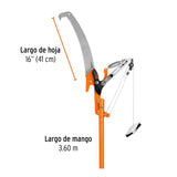 CORTADOR RAMAS ALTAS C/MGO F.VIDRIO 12'