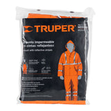 CONJUNTO IMPERMEABLE, NARANJA, TALLA MEDIANA