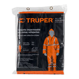 CONJUNTO IMPERMEABLE, NARANJA, TALLA EXTRA GRANDE