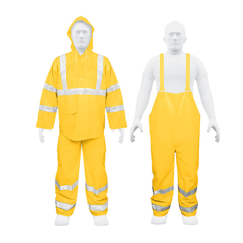 TRAJE DE PROTECCIÓN CON REFLEJANTES, TALLA MEDIANA