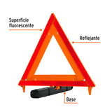 TRIÁNGULO DE SEGURIDAD GRANDE, PLÁSTICO, 43.5 CM