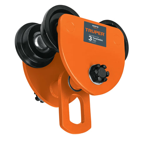 TROLE DE CARGA 3 TON PARA VIGAS IPS E IPR, AJUSTABLE, TRUPER