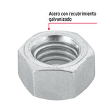 BLISTER CON 6 TUERCAS 1/2" HEX DE ACERO GALVANIZADO, FIERO