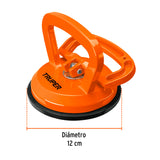 VENTOSA DE ALUMINIO PARA VIDRIO, 1 COPA DE SUCCISN, TRUPER