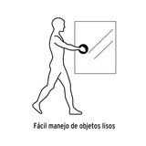 VENTOSA DE ALUMINIO PARA VIDRIO, 1 COPA DE SUCCISN, TRUPER