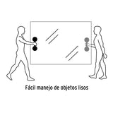 VENTOSA DE ALUMINIO PARA VIDRIO, 2COPAS DE SUCCION TRUPER