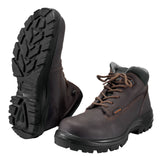 ZAPATO INDUSTRIAL CAFÉ CON CASQUILLO NO. 25