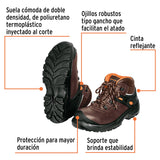 ZAPATOS DIELÉCTRICOS CON CASQUILLO, #25, CAFÉ