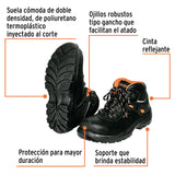 ZAPATOS DIELÉCTRICOS CON CASQUILLO, #25, NEGRO