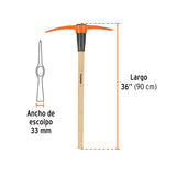 ZAPAPICO 5LB, MANGO DE MADERA 36", TRUPER